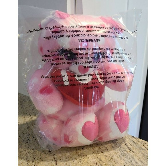 Build a Bear Huggable Hearts Pink Kitty Plush Toy Valentine’s I Love You Heart - Picture 12 of 12